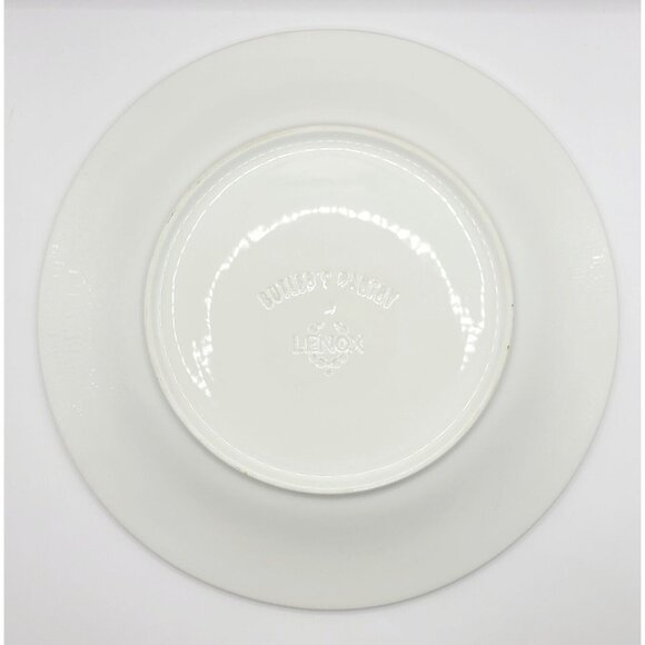 Lenox Butler's Pantry 11-3/8" Dinner Plate Cream with Ribbed & Beaded Rim Mint - Picture 6 of 9